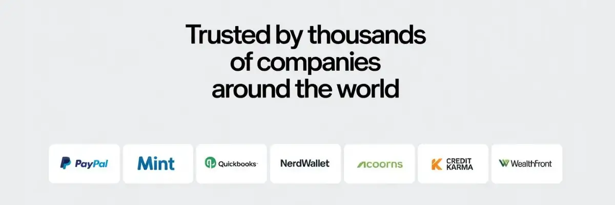 Logos of leading global personal finance apps and companies we recommend, including NerdWallet, Credit Karma, and Mint